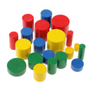 Montessori Childhood Early Developing Wooden Toy - 4 Blocks Socket Cylinders