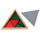Montessori Educational Learning Wooden Toy - Constructive Triangles Matching