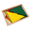 Montessori Educational Learning Wooden Toy - Constructive Triangles Matching