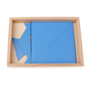 Montessori Educational Learning Wooden Toy - Constructive Triangles Matching