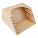 Montessori 6 Grids Clothing Box Cabinet Holder Stand for Kids Dressing Learn