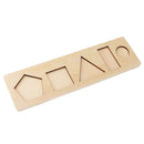 Montessori Materials Mathematics Wood Toys Multiple Geometry Blocks Matching