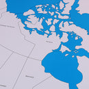 Montessori Geography Labeled Control Map Canada Control Map for Children Kids Early Education