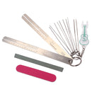 Uku String Winder+Grinding Stone Plate+Fret Fingerboard Guard+010 012 Ruler for Mandolin