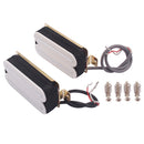 2Pcs/Set White Dual Rail Blade Humubcker Pickups for Fender Strat ST Guitar Replacement