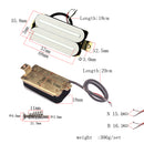 2Pcs/Set White Dual Rail Blade Humubcker Pickups for Fender Strat ST Guitar Replacement