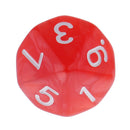 10 Pieces Plastic Multi-sided Dice D10for Party Bar Game Props 0.62'' Red