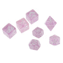 7 Pieces Plastic Transparent Story Dices D6 D8 D12 D20 for TRPG MTG D&D Parts 0.98inch