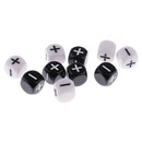 10 Pieces Plastic 6-sided Dice Minus Plus D6 for Party Bar Card Casino Game Props 0.62inch