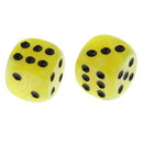 10pcs/Pack Plastic Six Sided Dice D6 for Party Bar Game Accessory Yellow
