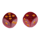 10pcs/Pack Plastic Six Sided Dice D6 for Party Bar Game Accessory Dark Red