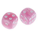 10pcs/Pack Plastic Six Sided Dice D6 for Party Bar Game Accessory Pink