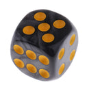 10pcs/Pack Plastic Six Sided Dice D6 for Party Bar Game Accessory Black
