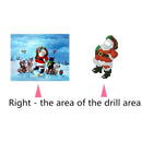 5D Christmas Diamond Painting Santa Claus and Animals Embroidery Mosaic Decor DIY Craft