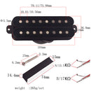 Vulcanized Fiber Alnico V 8 Strings Neck & Bridge Pickup Humbucker Electric Guitar Parts Accessories