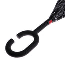 Folding C Shape Handle Large Inverted Umbrella Black Newspaper Gift for Friends Family 31.49