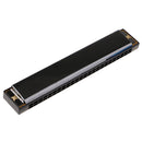 24 Hole 48 Tone Harmonica with Case Key of C for Blues Jazz Rock Folk Music