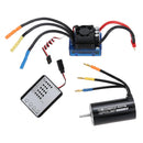 Waterproof 4076 2000KV Brushless Motor+120A ESC +LED Program Card for 1/8 RC Car Truck Model Vehicle Parts High Efficiency New