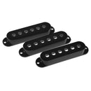 Set/3Pcs Single Coil Pickup Cover for Stratocaster ST SQ Fender Guitar Parts Accessory Black