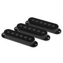 Set/3Pcs Single Coil Pickup Cover for Stratocaster ST SQ Fender Guitar Parts Accessory Black