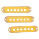 3Pcs/Pack Single Coil Pickup Covers for Fender Strat Guitar Replacement Cream