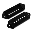 2Pcs Black Humbucker Pickup Covers 50mm 52mm Pole Space Electric Guitar Parts