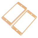 Set of 2 Neck and Bridge Pickup Frame Mounting Rings for LP Guitar Cream