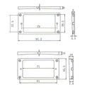 Set of 2 Neck and Bridge Pickup Frame Mounting Rings for LP Guitar