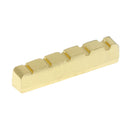 Golden String Bridge Nut 45x6mm Slotted Carved for Electric Bass Replacement