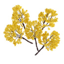 5 pieces 1:75 Plastic Trees Model Train Garden Scenery Diorama Layout OO Scale Yellowv
