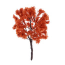 5 Pcs 1:75 Orange Model Trees Train Architecture Diorama Scenery HO OO Scale