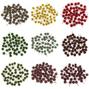 50pieces Model Ball Shaped Trees Train Garden Wargame Diorama 1:75 HO OO Scale Yellow Green
