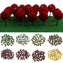 50pieces Model Ball Shaped Trees Train Garden Wargame Diorama 1:75 HO OO Scale Yellow Green