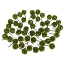 50pieces Model Ball Shaped Trees Train Garden Wargame Diorama 1:75 HO OO Scale Yellow Green