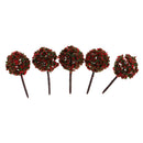50pieces Model Ball Shaped Trees Train Garden Wargame Diorama 1:75 HO OO Scale Red Green