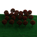 50pieces Model Ball Shaped Trees Train Garden Wargame Diorama 1:75 HO OO Scale Red Green