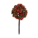 50pieces Model Ball Shaped Trees Train Garden Wargame Diorama 1:75 HO OO Scale Red Green