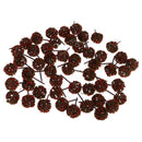 50pieces Model Ball Shaped Trees Train Garden Wargame Diorama 1:75 HO OO Scale Red Green