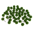 50pieces Model Ball Shaped Trees Train Garden Wargame Diorama 1:75 HO OO Scale Light Green