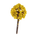 50pieces Model Tree Train Railway Building Street Scenery Scale OO HO Light Yellow