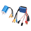 2435 4800KV Brushless Motor 4P + 25A ESC for 1/16 1/18 RC On Road Cars Truck