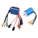 2435 4800KV Brushless Motor 4P + 25A ESC for 1/16 1/18 RC On Road Cars Truck
