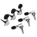6 Pieces Closed Guitar Tuning Keys Tuner Set for Folk/Electric Guitar Replacement Parts 3L+3R