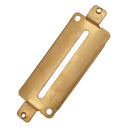 2 Pieces Brass Humbucker Double Coil Pickup Base Plate for Electric Guitar Replacement Parts