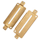 2 Pieces Brass Humbucker Double Coil Pickup Base Plate for Electric Guitar Replacement Parts