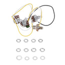 Prewired Guitar Wiring Harness for Jazz Bass Input Copper Sleeve Jack 2V1T1J