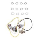 Prewired Guitar Wiring Harness for Jazz Bass Input Copper Sleeve Jack 2V1T1J