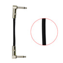 6PCS Guitar Effect Pedal Patch Cable w/ Right Angle for Electric Guitar 15cm