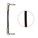 3PCS Guitar Effect Pedal Patch Cable w/ Right Angle for Electric Guitar 15cm