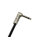 3PCS Guitar Effect Pedal Patch Cable w/ Right Angle for Electric Guitar 15cm